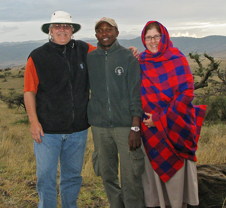 Rebecca and Scott Rothney in Africa