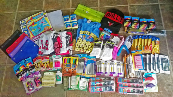 School supplies from PfaP travelers